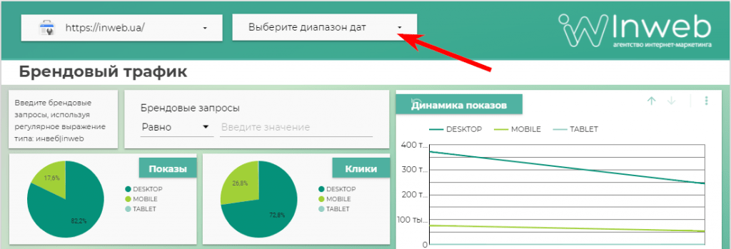 Параметр діапазон дат