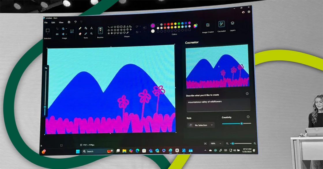 У Microsoft Paint зʼявиться ШІ-генератор зображень Cocreator
