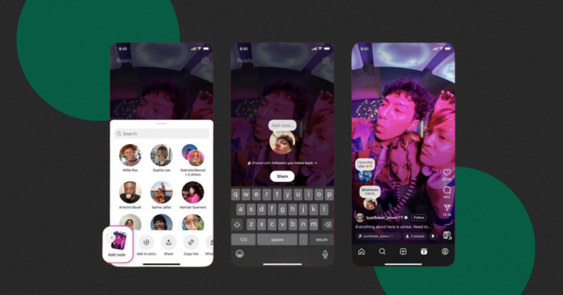 Instagram розширює функцію нотаток на дописи у стрічці та Reels