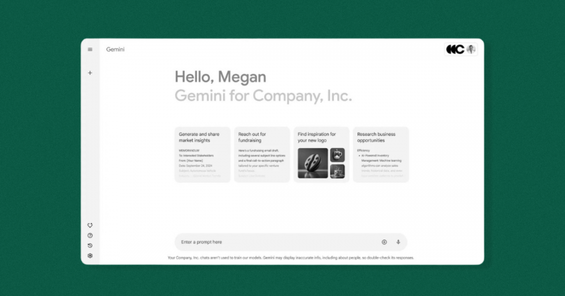 Google інтегрує чатбот Gemini у Workspace