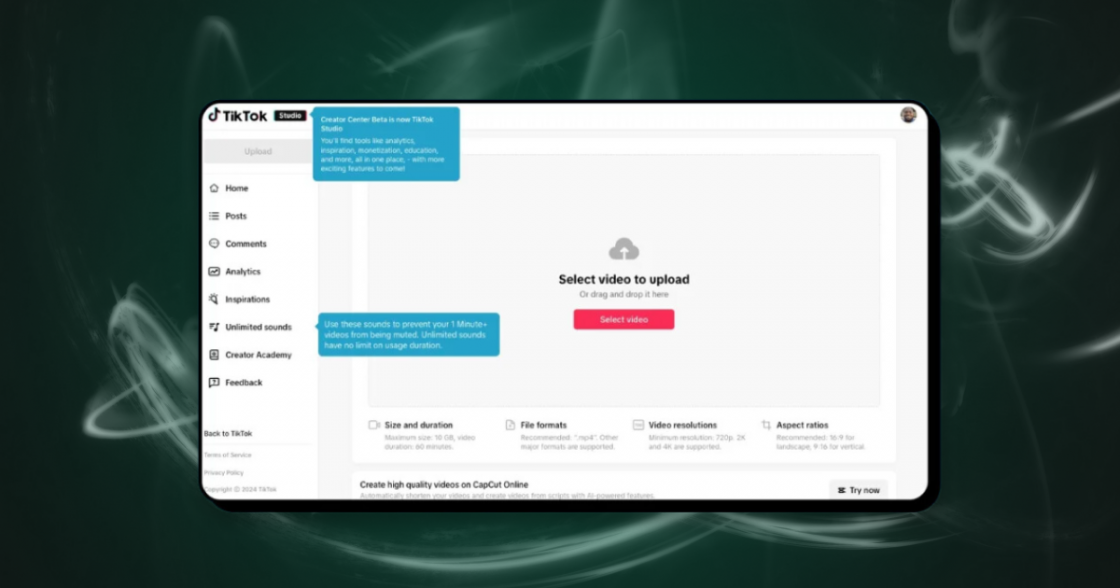 TikTok запустив платформу Studio для управління контентом