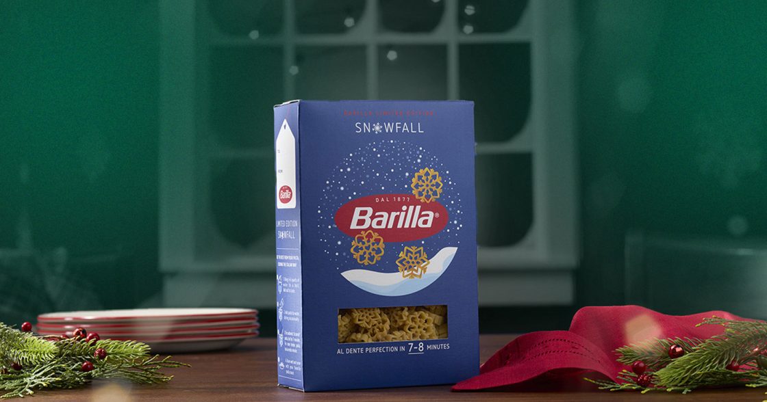 Італійський бренд Barilla випустив макарони у формі сніжинок