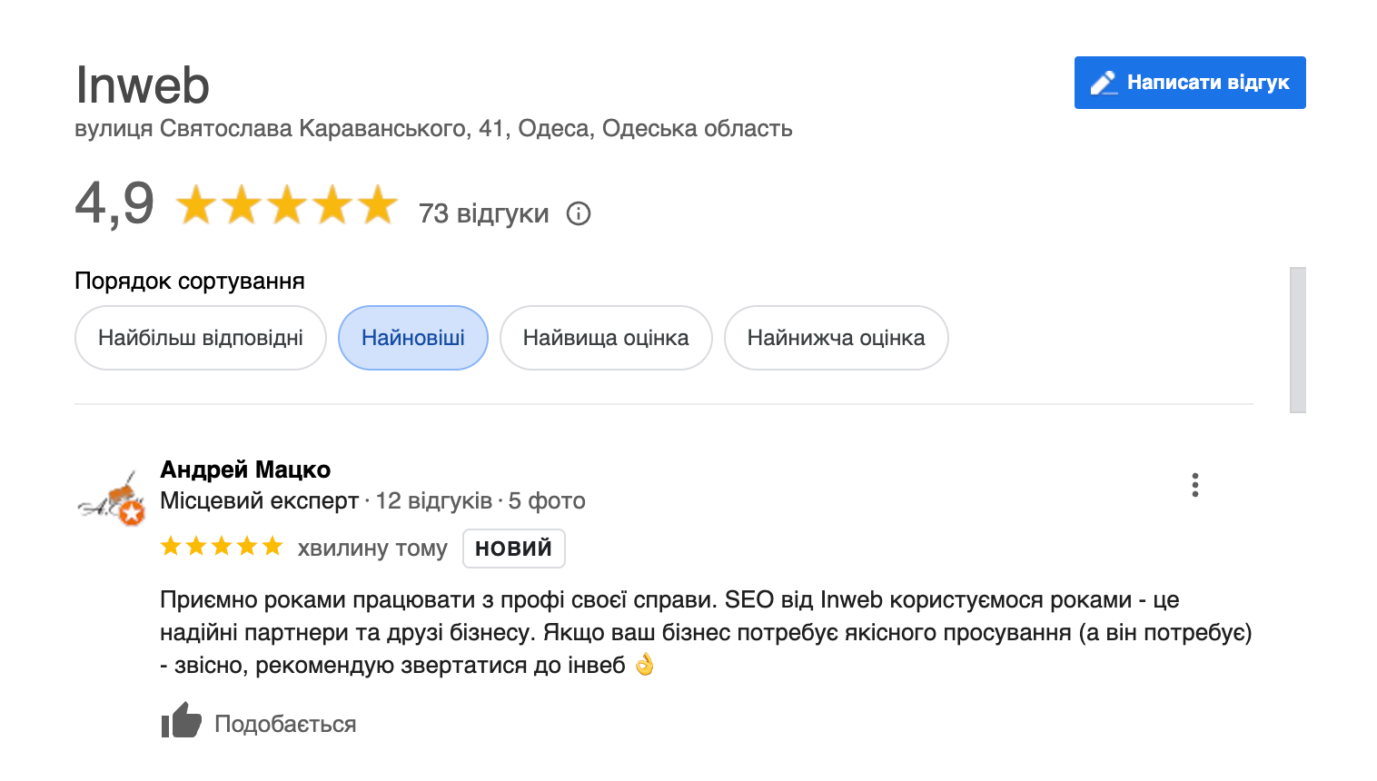 Фото: Що таке Google My Business — 5 рекомендацій з налаштування від Inweb