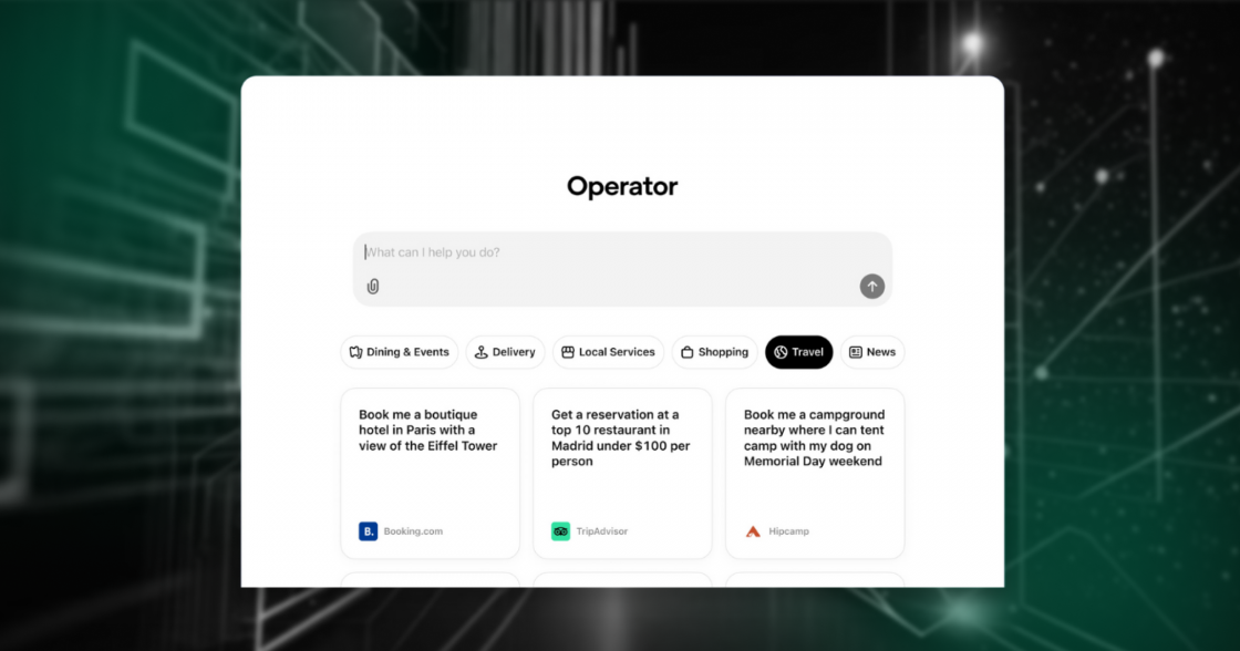 OpenAI представляє ШІ-агента Operator, який може планувати подорожі