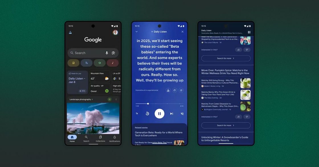 Google тестує аудіоверсію Discover — Daily Listen