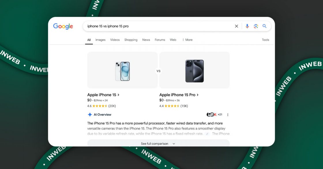 Google додала детальні порівняння товарів в AI Overviews