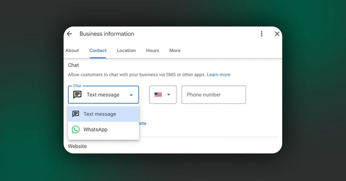 У Google Business Profile зʼявилася підтримка WhatsApp і SMS для зв’язку з клієнтами