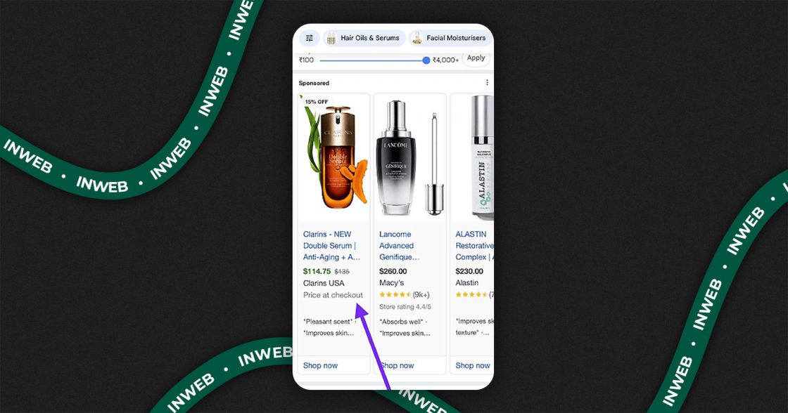 Google тестує позначку Price at Checkout у Shopping Ads